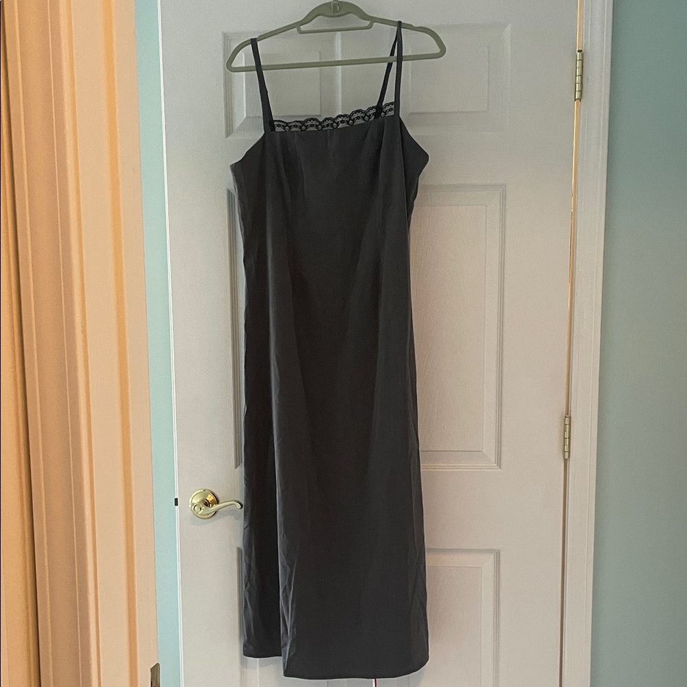 NWT Cider Gray Spaghetti Strap Dress